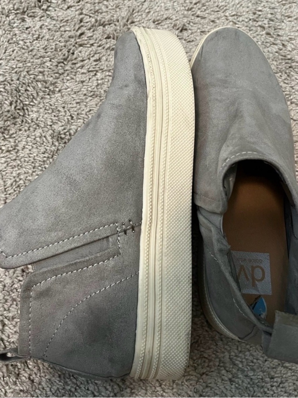 🌸3 for $10🌸 Dolce Vita Gray Suede Slip-On Sneakers with Platform Sole